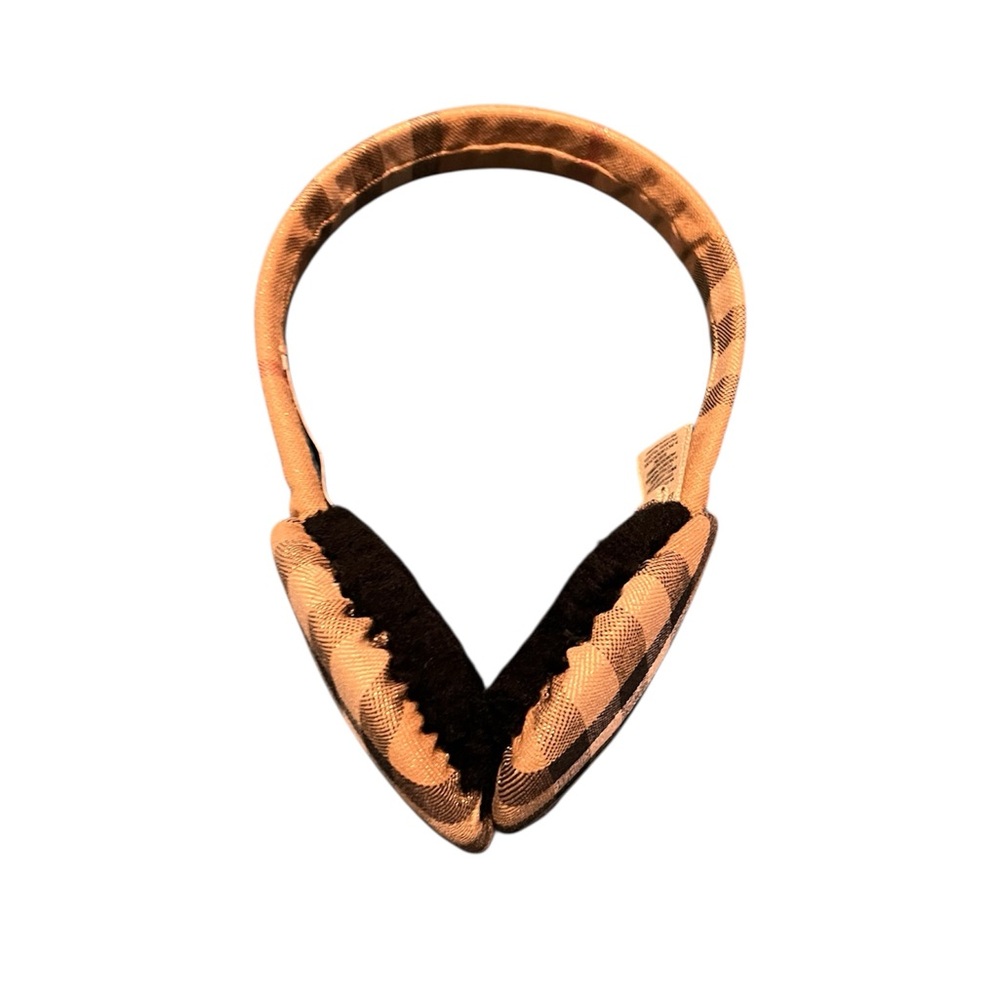 Burberry plaid Earmuffs.